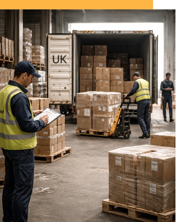 Доставка грузов из Великобритании с таможенным оформлением от 13166