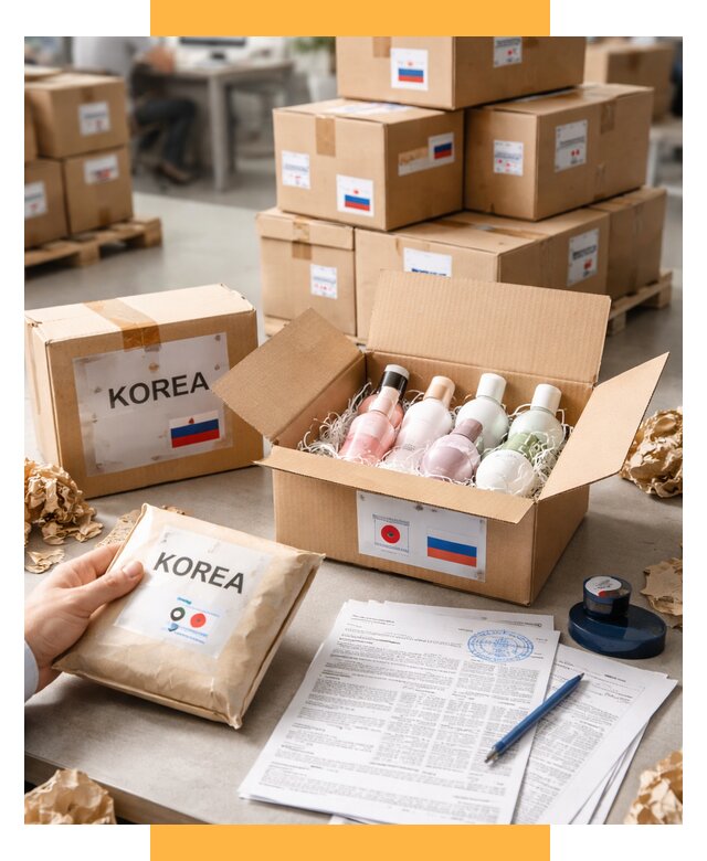 Доставка косметики из Кореи от 8953 р. под ключ | СетСервис-Евп