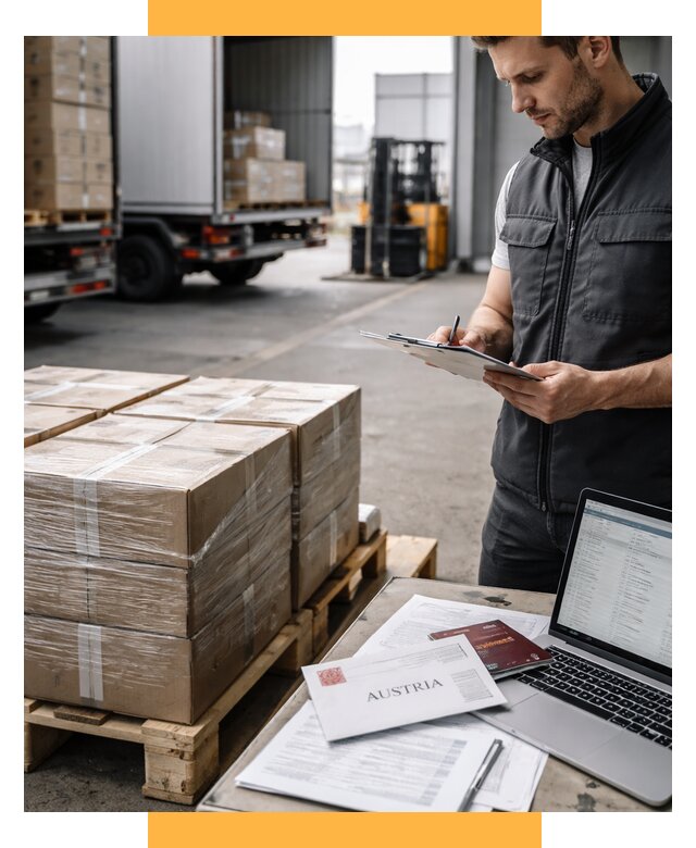 Доставка в Австрию от 68465 р. Логистика и экспорт СетСервис-Евп
