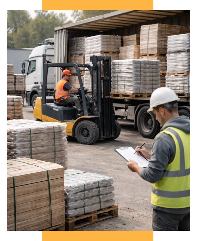 Перевозка строительных материалов от 5793 р. | СетСервис-Евп